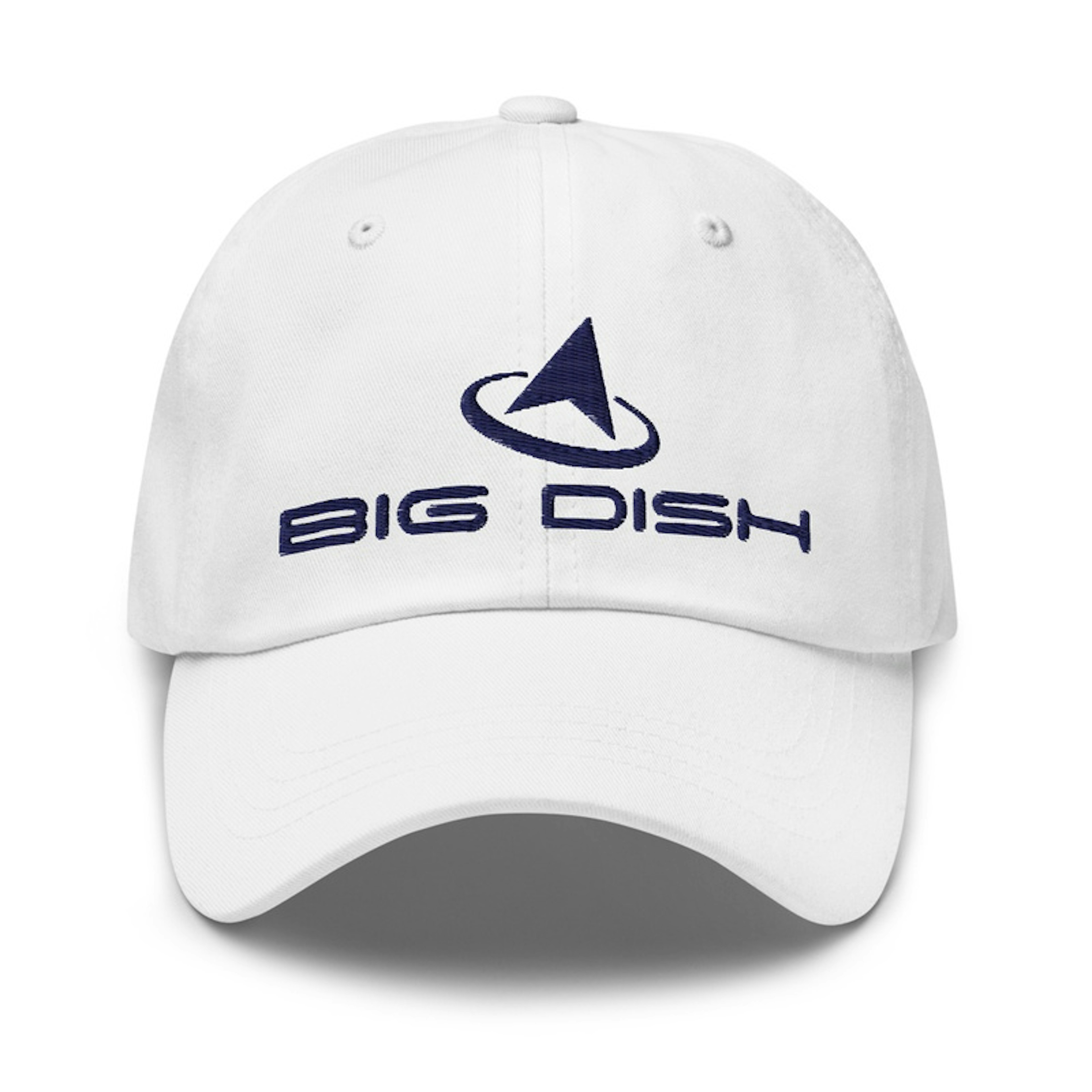 Embroidered Dad Hat: White